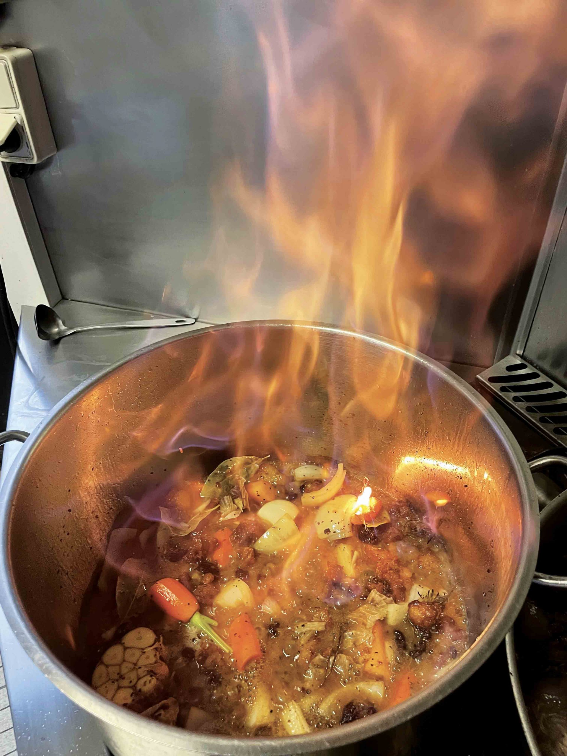 Thibault Bué et ses palombes flambées