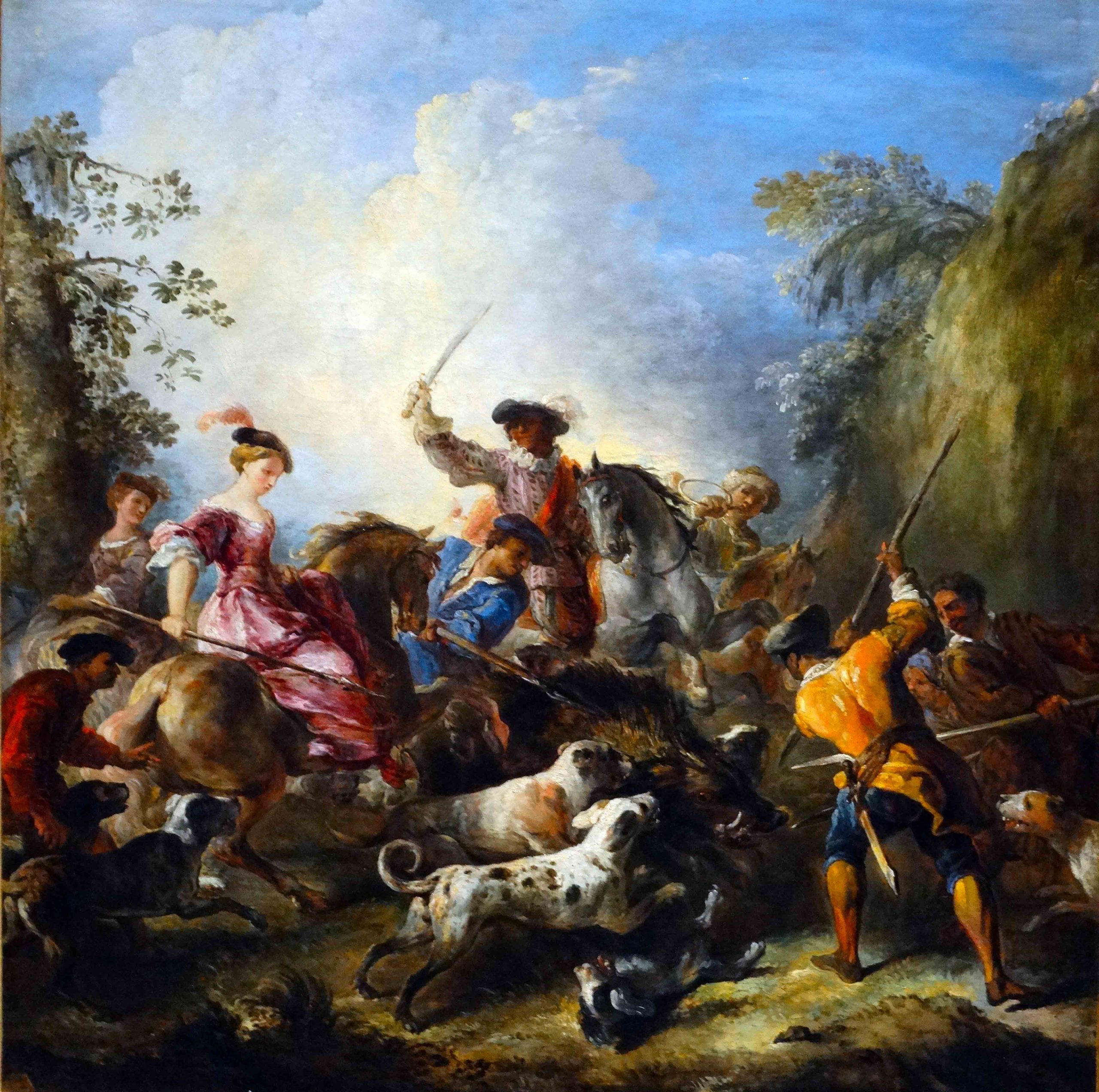 Chasse au sanglier de Joseph Parrocel