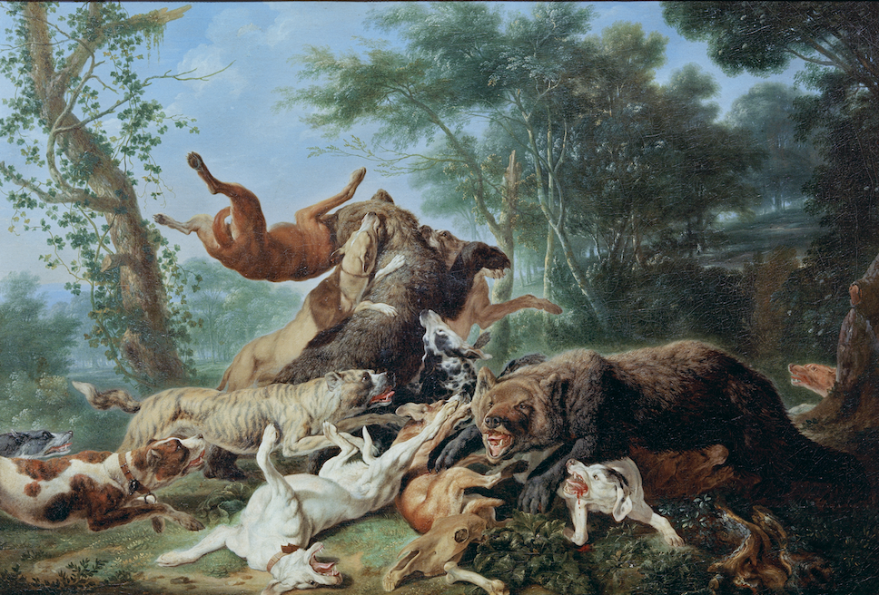 Carl Borromäus Ruthart (1630-1703) : Chasse à l’ours