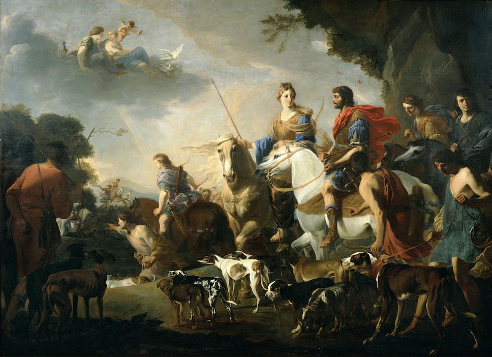 Jan Miel (1599-1663) La chasse royale de Didon et Enée