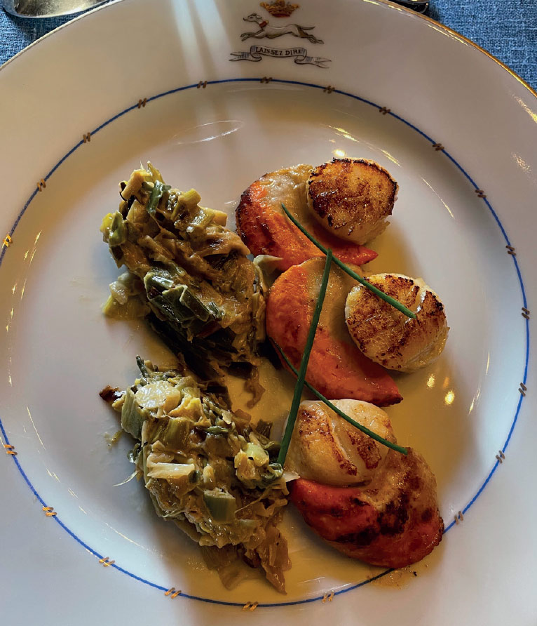 Christophe Moret et ses coquilles Saint-Jacques snackées