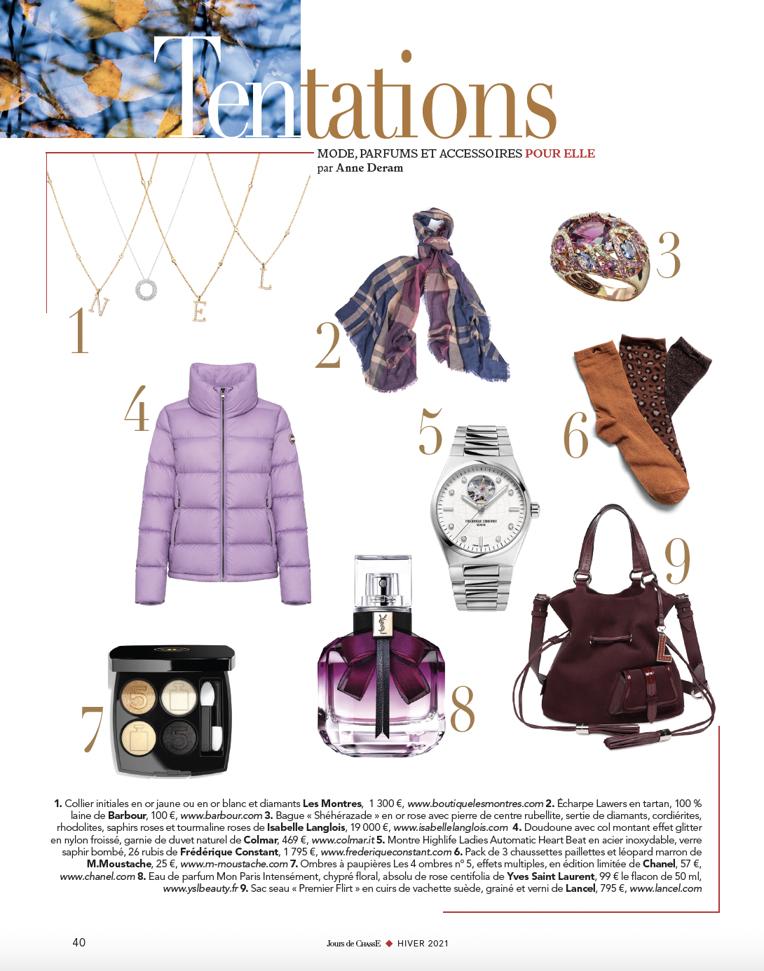 Tentations, Pour Elle