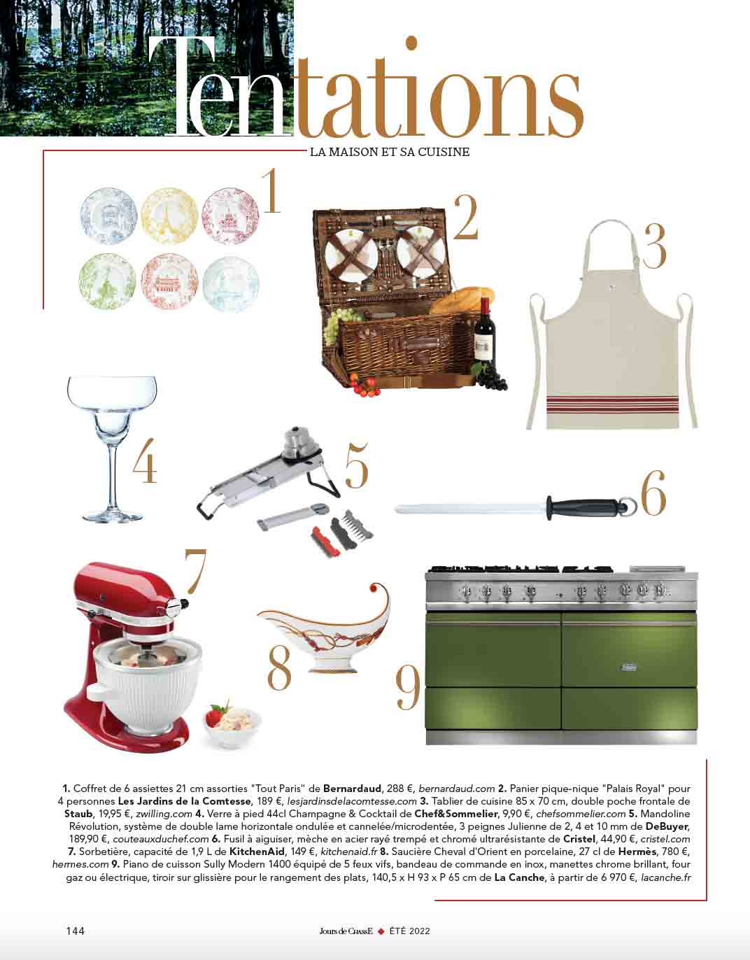 Tentations, La maison et sa cuisine