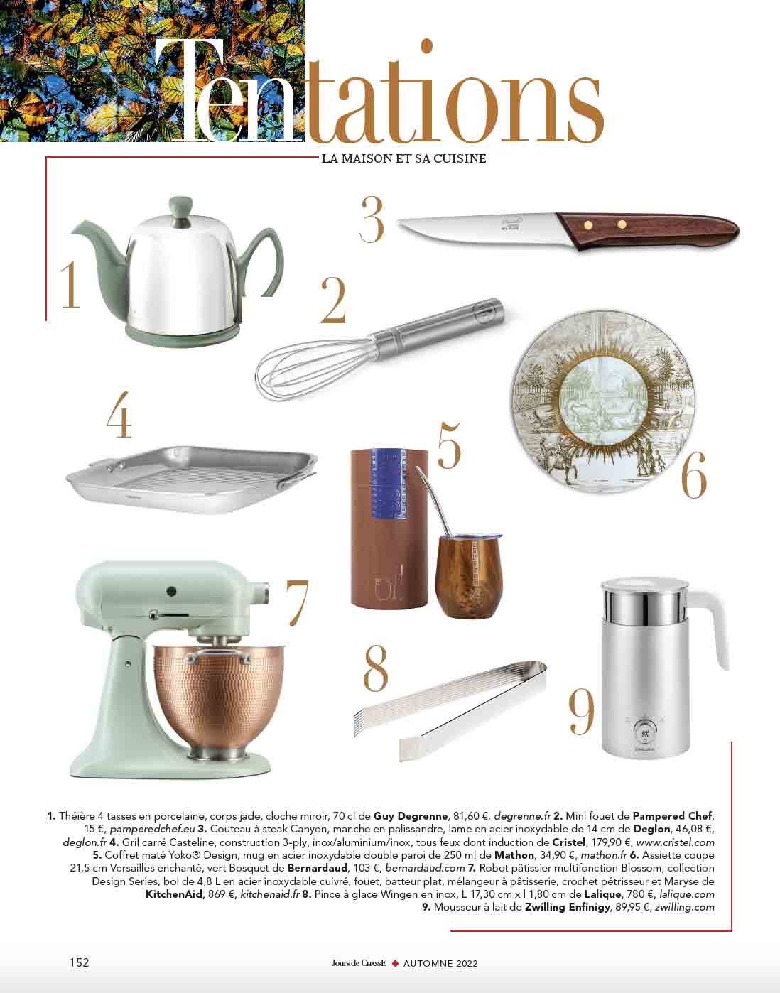 Tentations, La maison et sa cuisine