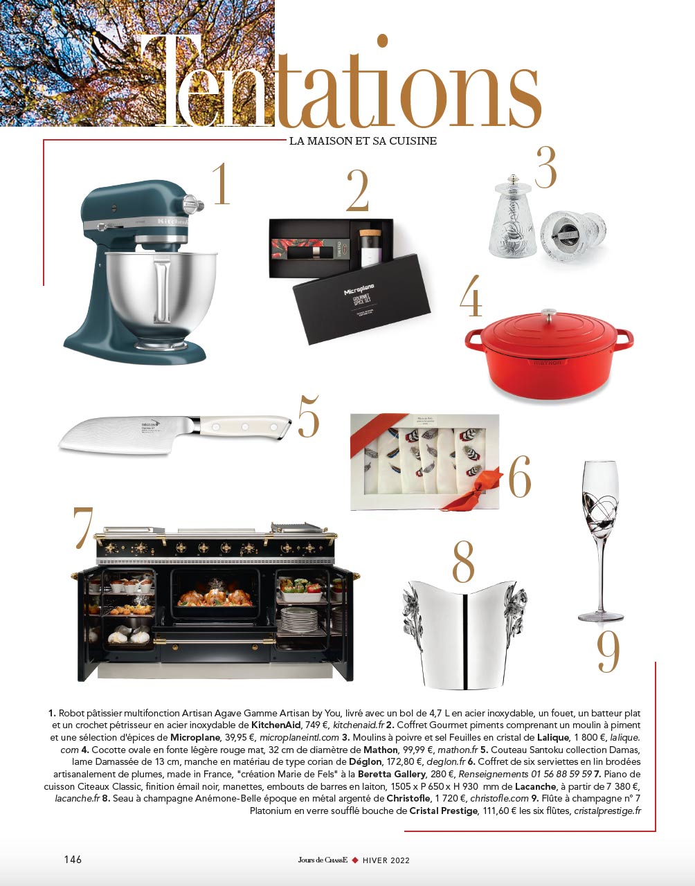 Tentations, La maison et sa cuisine