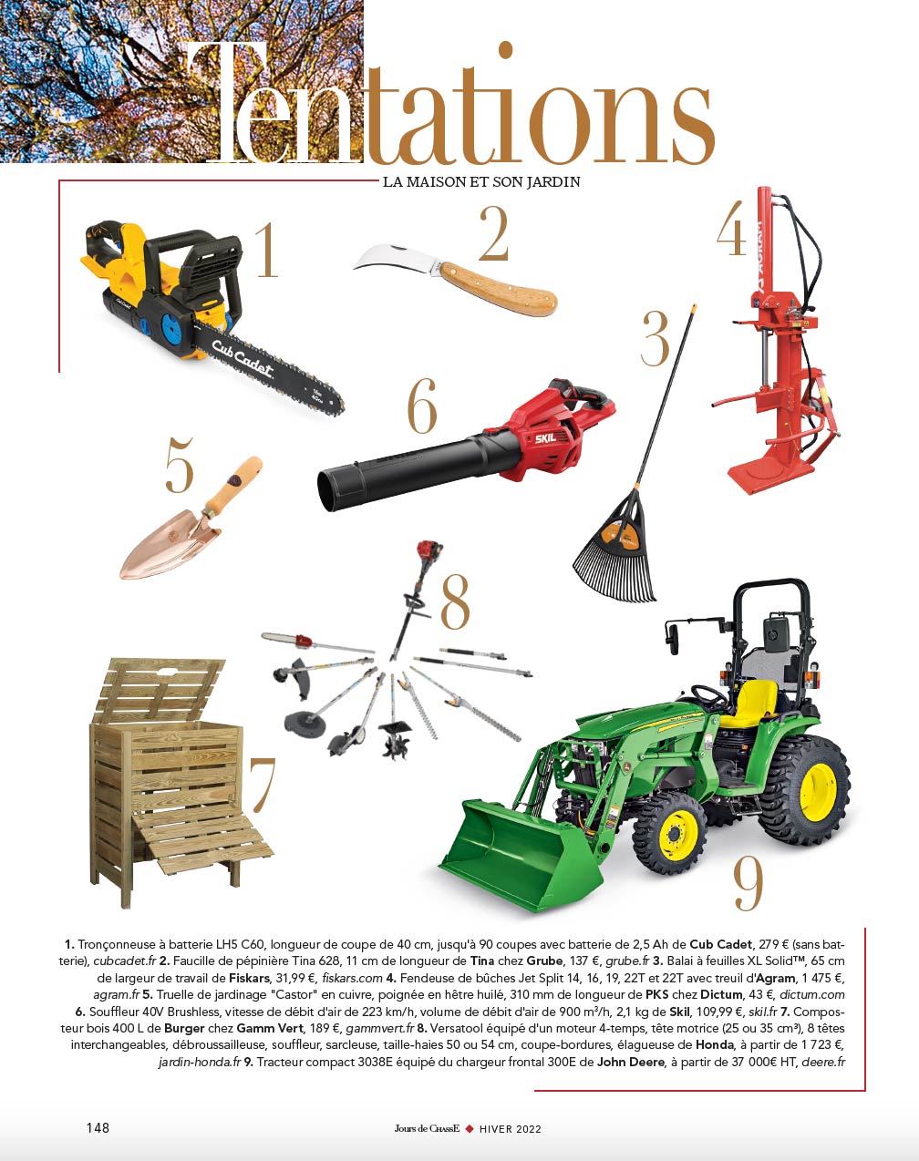 Tentations, La maison et son jardin