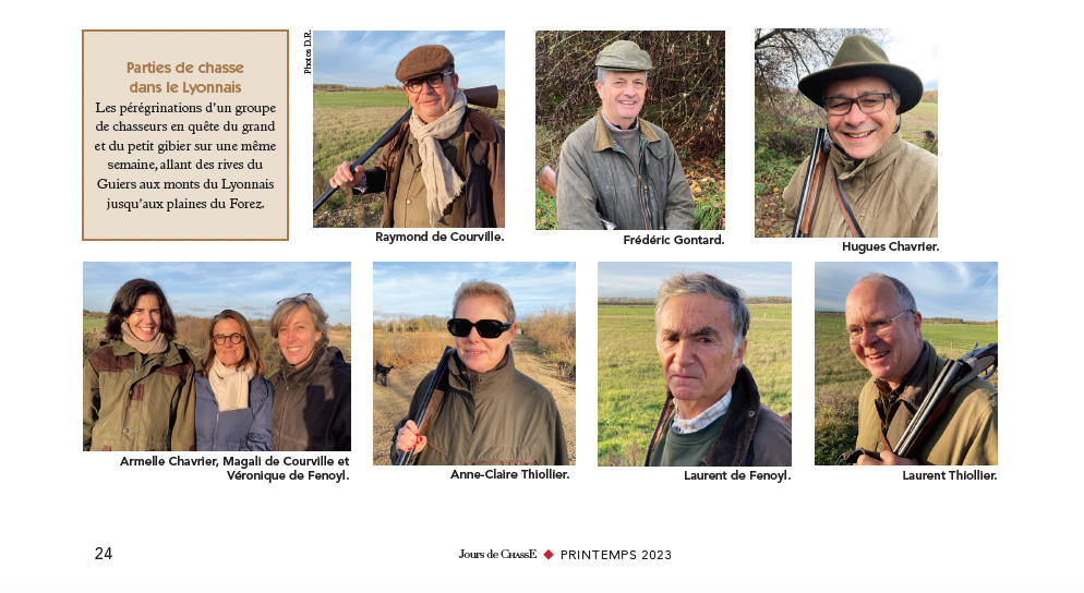 Parties de chasse dans le Lyonnais
