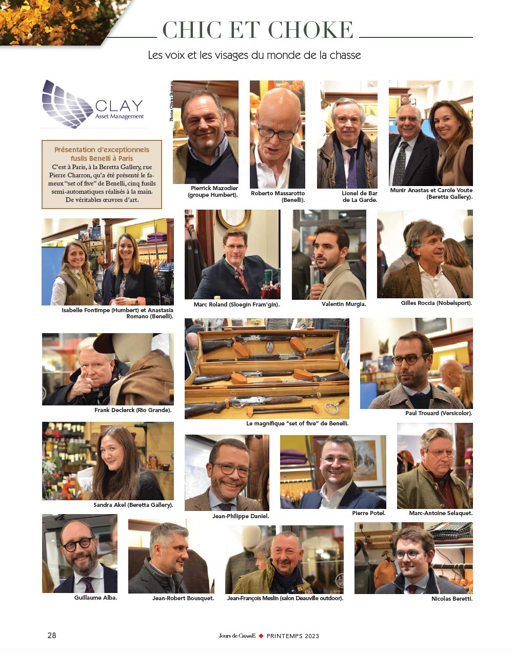 Présentation d’exceptionnels fusils Benelli à Paris