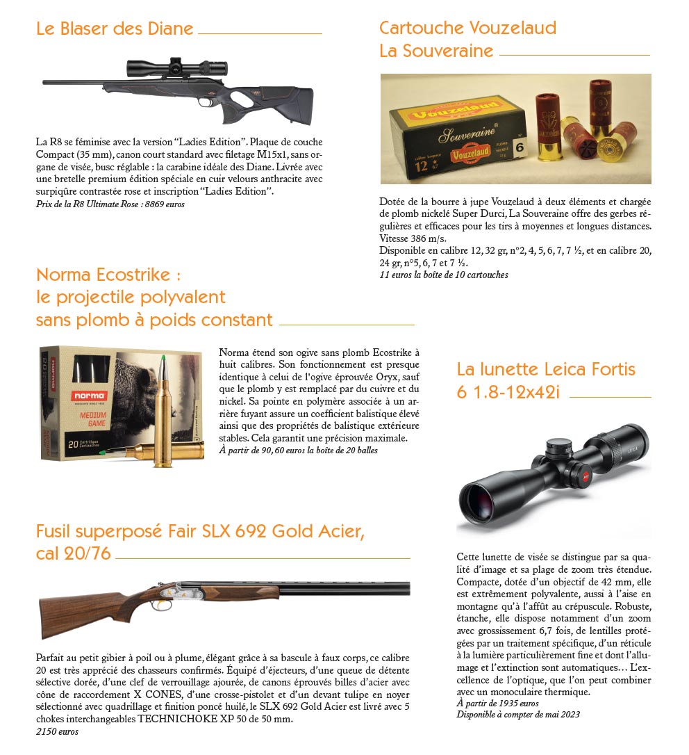 Nouveautés – Armes, Munitions et Optiques
