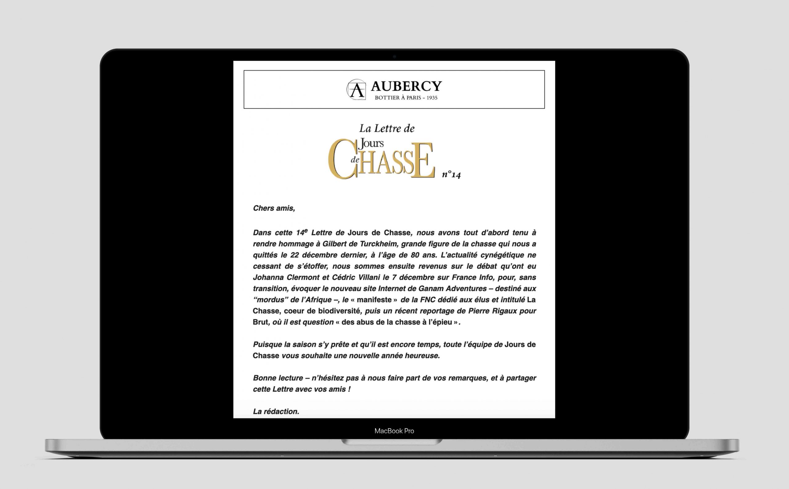 La Lettre de Jours de Chasse n°14