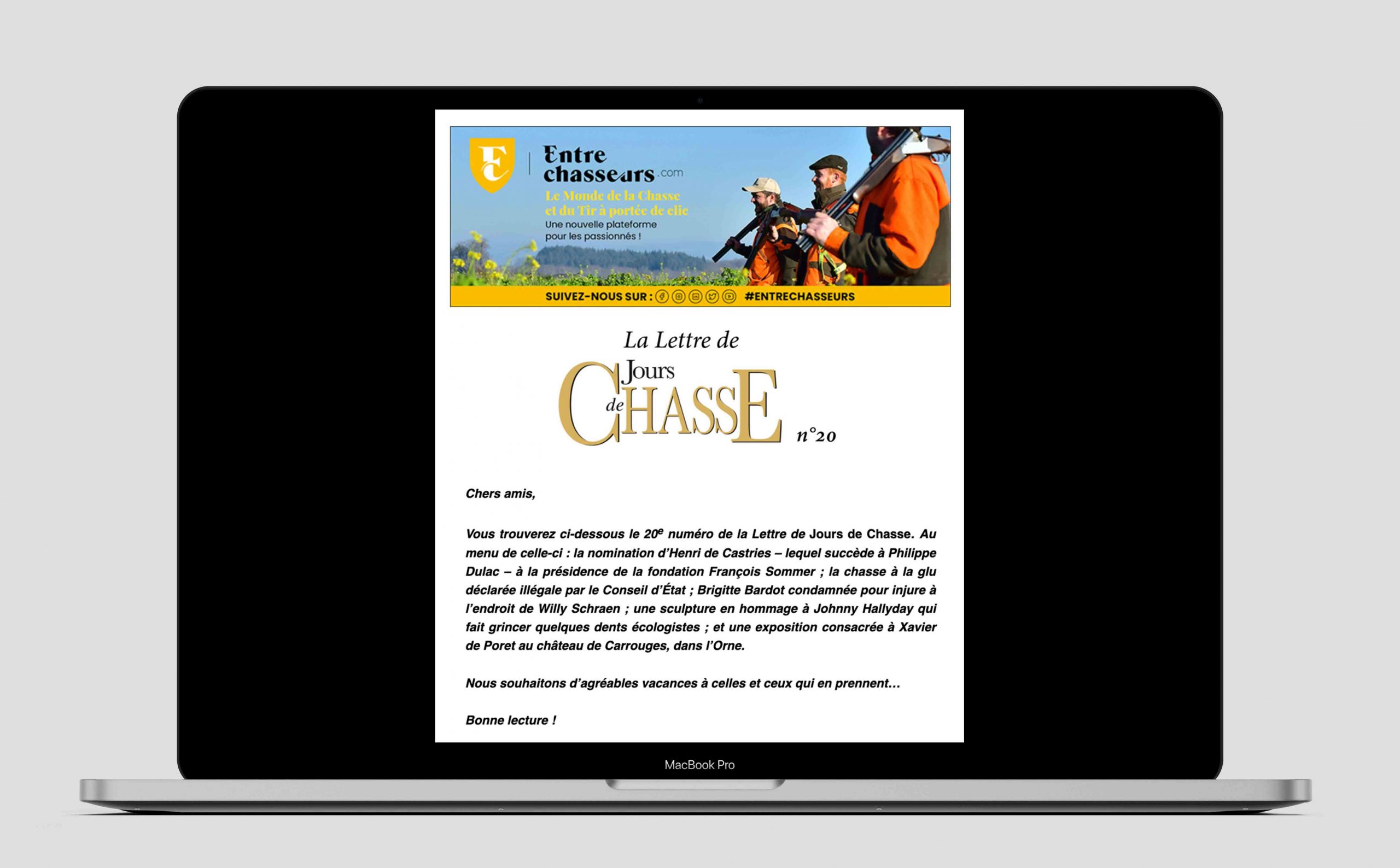 La Lettre de Jours de Chasse n°20