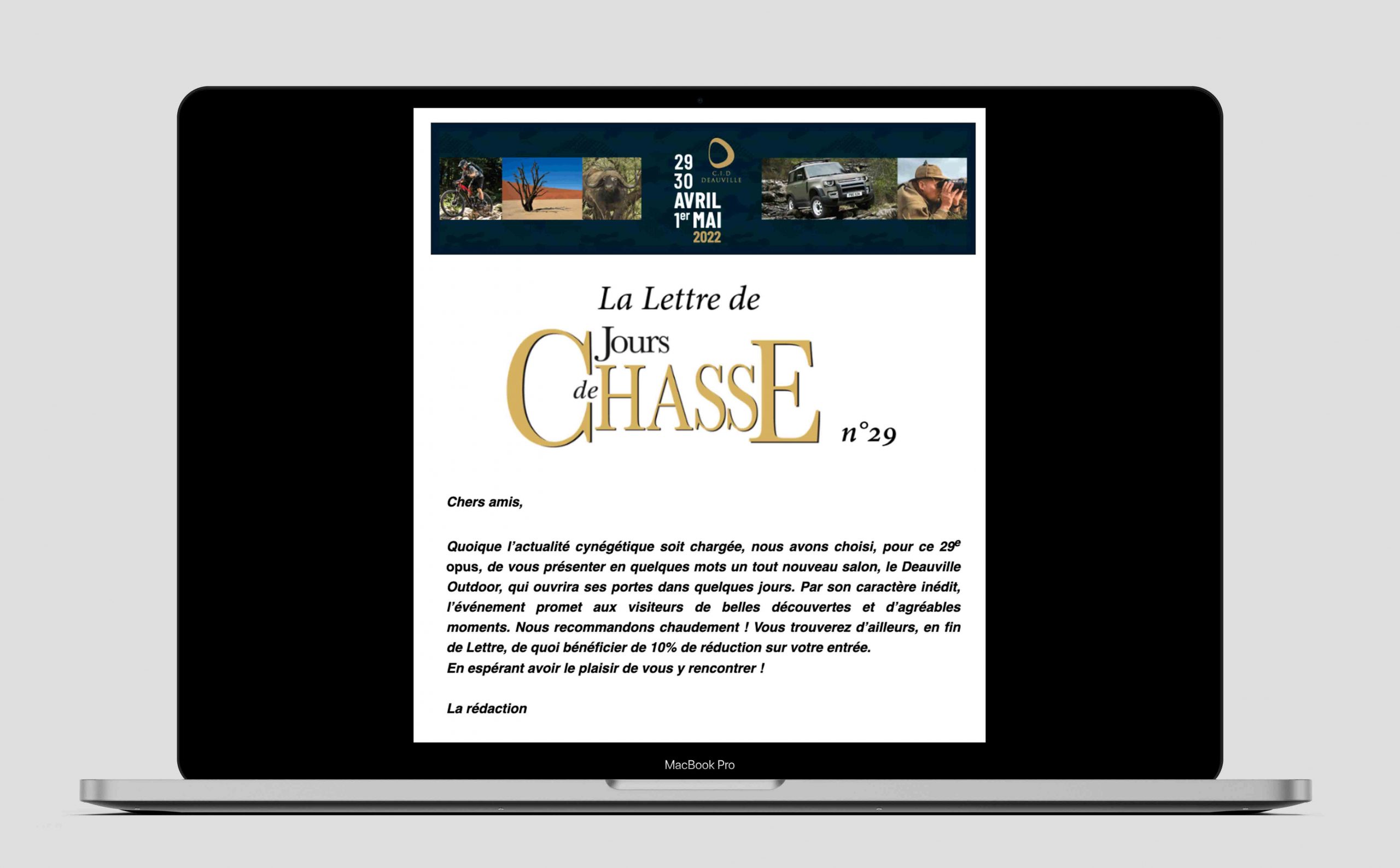La Lettre de Jours de Chasse n°29