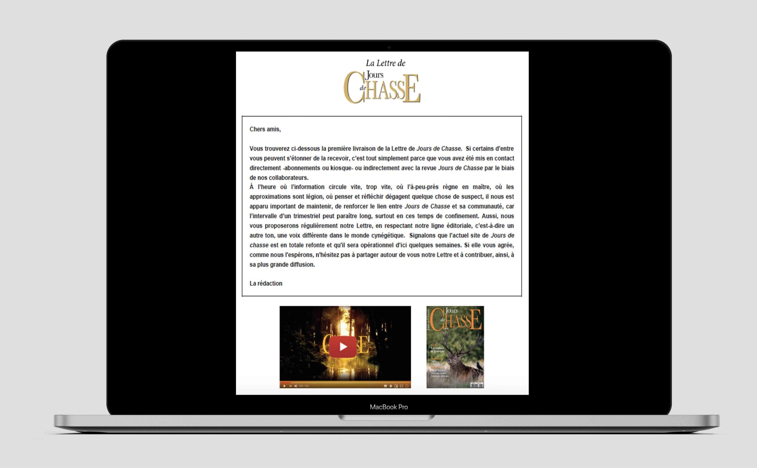 La Lettre de Jours de Chasse n°1