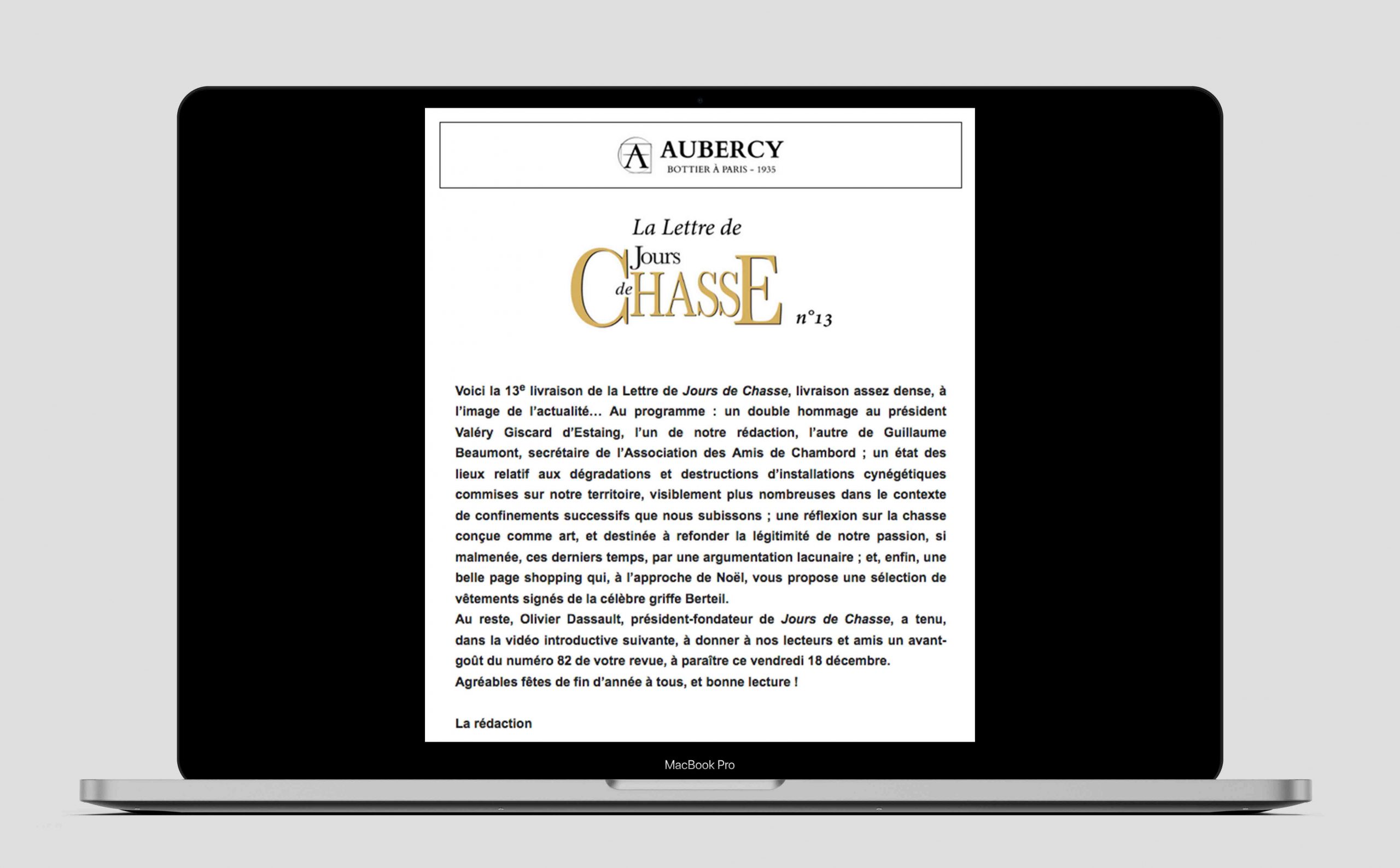 La Lettre de Jours de Chasse n°13