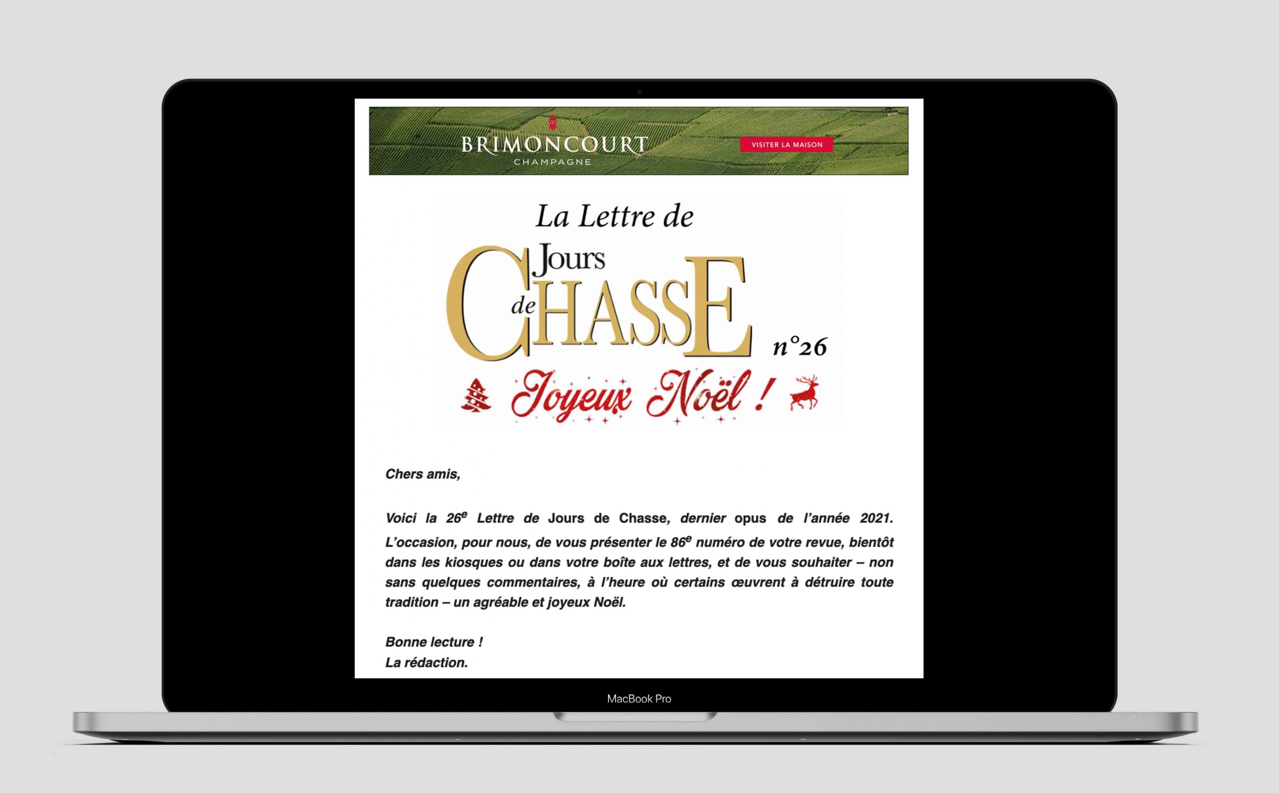 La Lettre de Jours de Chasse n°26