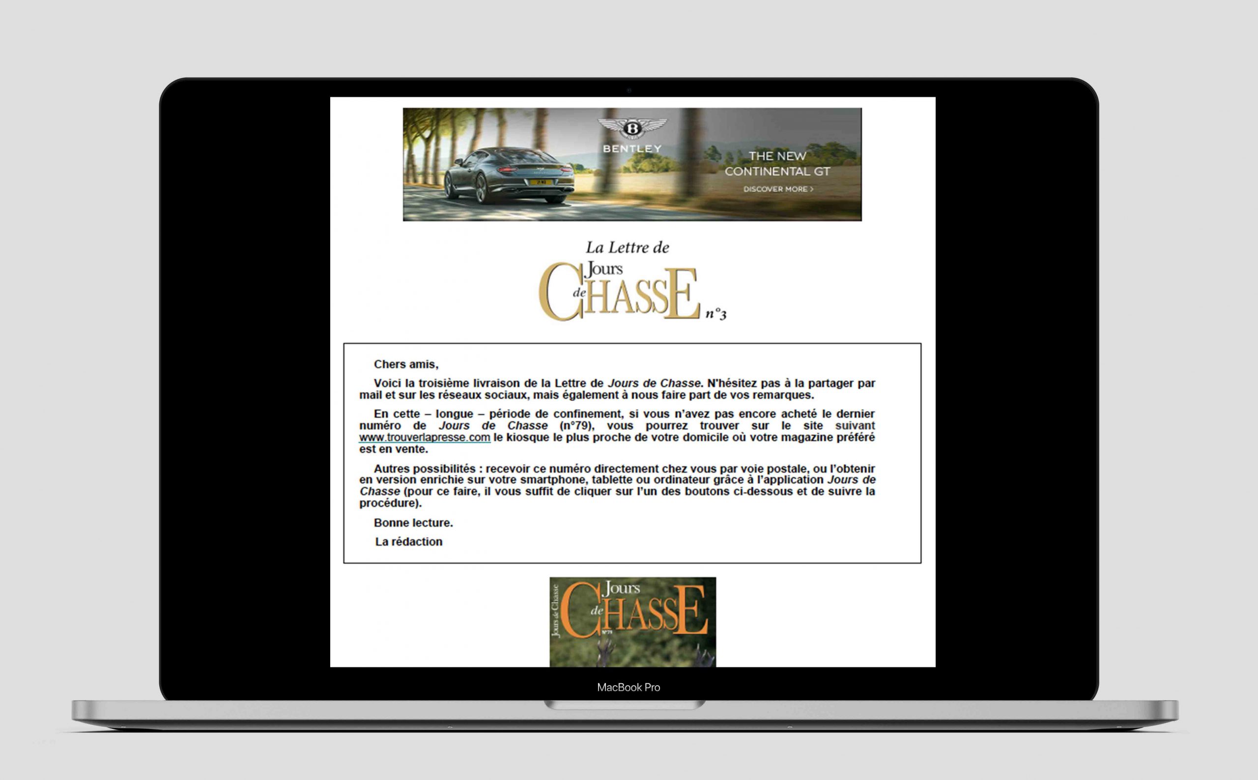 La Lettre de Jours de Chasse n°3