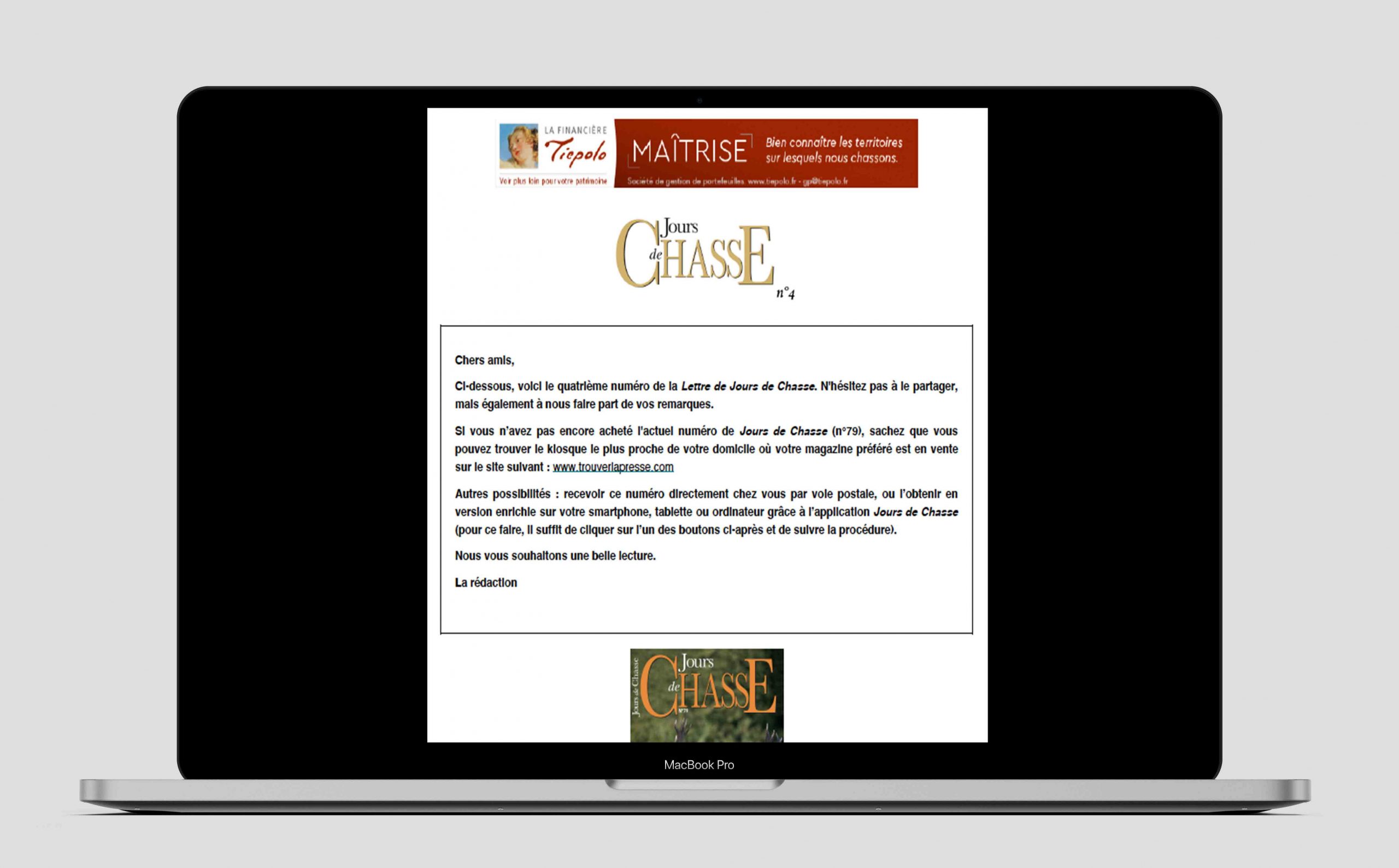 La Lettre de Jours de Chasse n°4
