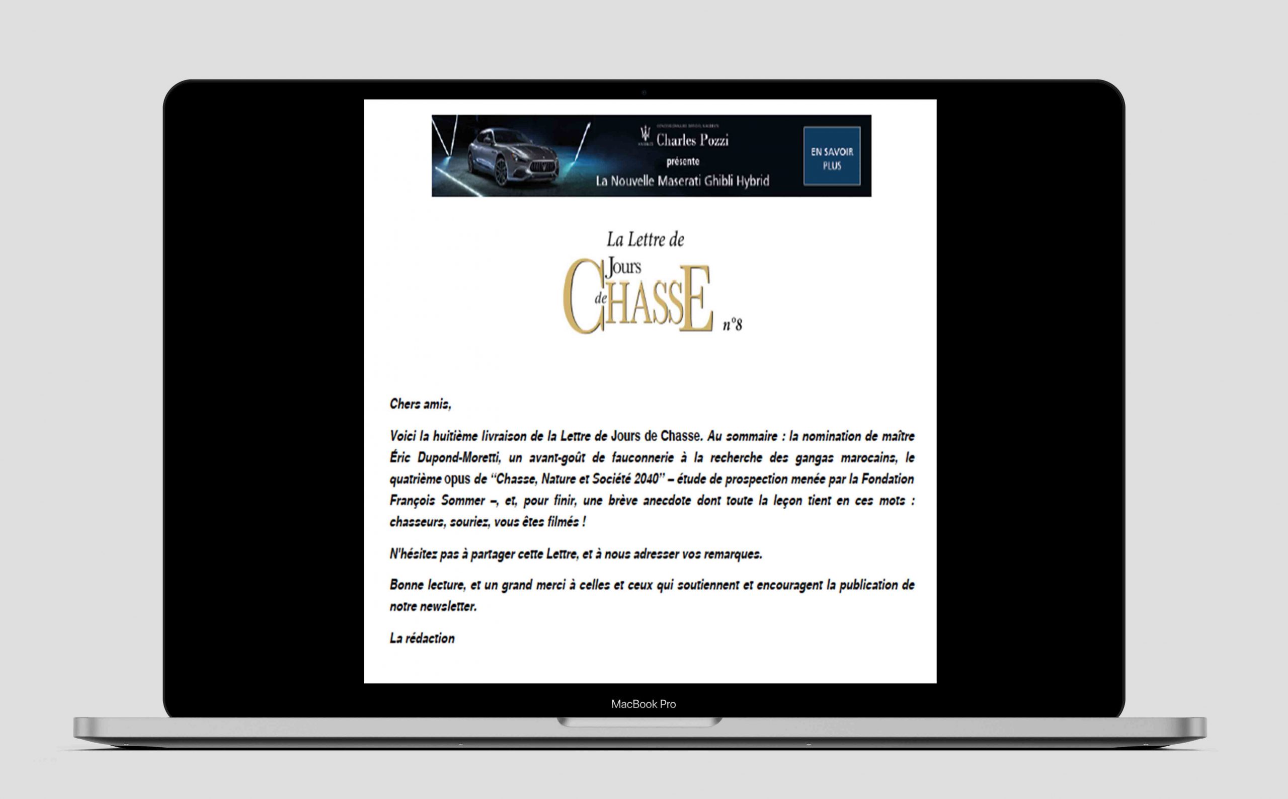 La Lettre de Jours de Chasse n°8