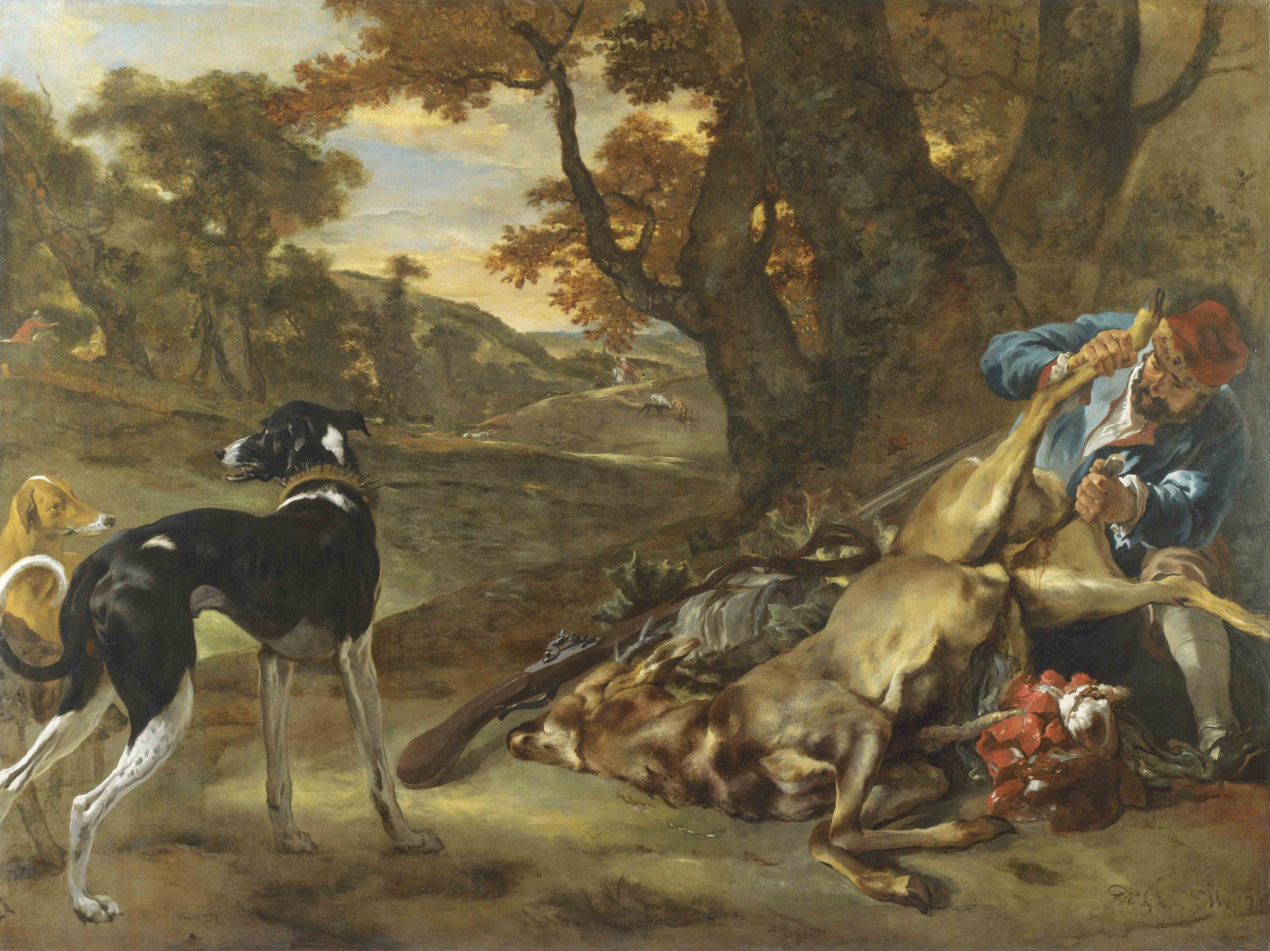 Scène de chasse en Égypte